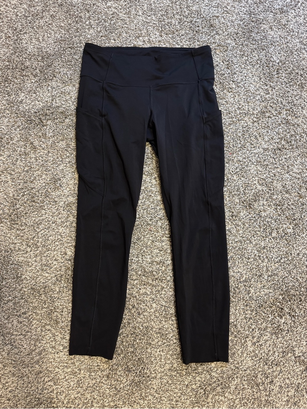 Lululemon Fast & Free 7/8 Tight II Leggings Nulux 25” with Pockets in Black